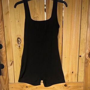 Black Sleeveless Bodysuit